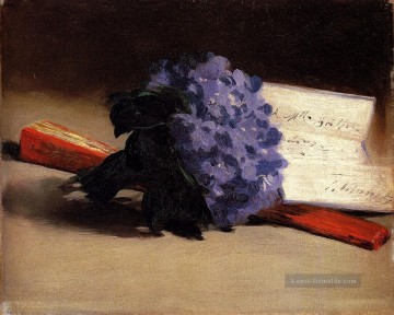  blumen Galerie - Veilchenstrauß Stillleben Impressionismus Edouard Manet